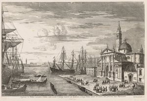 Näkymät Venetsiaan: Pyhän Markuksen allas, 1741.