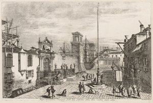 Näkymät Venetsiaan: Arsenaalin portit, 1741. tekijältä Michele Marieschi