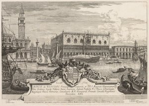 Näkymät Venetsiaan: Piazzetta ja Ducal Palace, 1741.