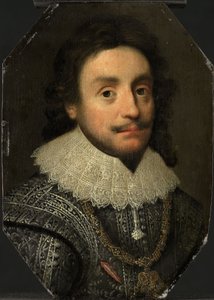 Frederick V:n muotokuva (1596-1632), n. 1621 (öljy paneelille) tekijältä Michiel Jansz. van (after) Miereveld
