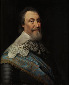 Muotokuva kreivi Axel Oxenstiernasta (Oxenstjerna) (1583-1654), Mierevelt, Michiel Jansz. of, Workshop of. Öljy puulle. Mitat: 70x60 cm. Tukholman kansallismuseo