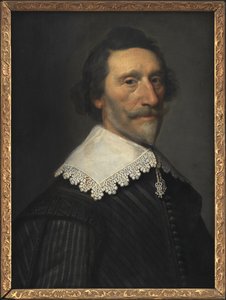 Hollantilainen runoilija ja historioitsija Pieter Cornelisz Hooft (1581-1647) tekijältä Michiel Jansz van Mierevelt