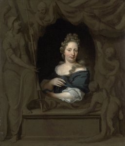 Eva Visscherin muotokuva, Michiel van Musscherin vaimo tekijältä Michiel van Musscher