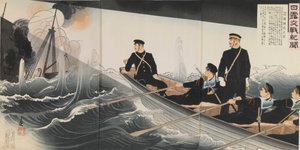 Laivaston komentaja Hirose Takeo sarjasta "News of the Russian-Japanese War"