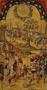 La Conquista de México. Tabla VIII tekijältä Miguel Gonzales