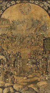 Hernan Cortes par Gonzalezin, Miguelin ja Juanin Meksikon valloitus (aktiivinen 1600-luvun loppu).