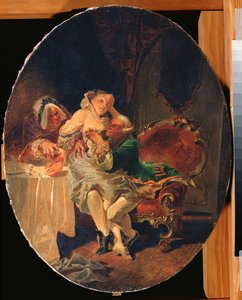 Viettelijä (The Seducer) - Mihaly Zichyn (1827-1906) maalaus öljy kankaalle