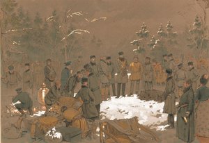 Tsaari Aleksanteri II:n karhunmetsästys, 1872.