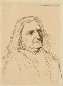 Franz Lisztin muotokuva 1811-1886, 1880-luku. tekijältä Mihály Munkácsy