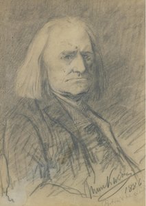Franz Lisztin muotokuva 1811-1886, 1886 tekijältä Mihály Munkácsy