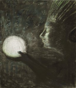 Ystävyys par Ciurlionis, Mikalojus Konstantinas (1875-1911). Pastelli paperille, koko: 73,4x63,5
