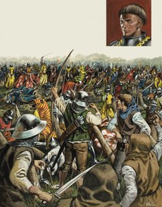 Agincourtin taistelu, 25. lokakuuta 1415 (gouassia paperilla)