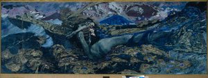 Demon Cast Down, 1902 tekijältä Mikhail Aleksandrovich Vrubel