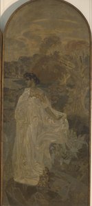 Minerva Triptyykki Pariisin tuomio, 1893 tekijältä Mikhail Aleksandrovich Vrubel