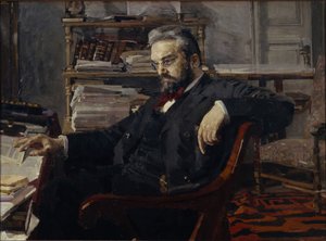 Konstantin Dmitrievich Artsybushevin muotokuva 1849-1901, 1897 tekijältä Mikhail Aleksandrovich Vrubel