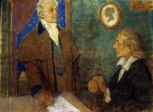 J. W. von Goethe ja F. Schiller Weimarissa)