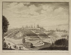 Näkymä Vladimirin kaupunkiin, 1769 tekijältä Mikhail Ivanovich Makhaev