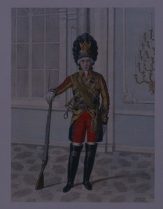 Henkivartijan ratsuväkirykmentin upseeri 1764-1796, 1840-luvun alku tekijältä Mikhail Ivanovich Terebenev
