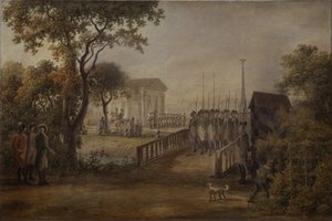 Vartijan vaihto Tsariinien niityllä Pietarissa, 1799