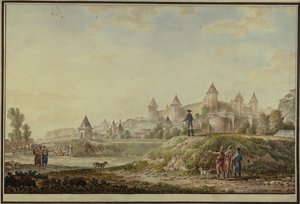 Näkymä Benderin linnoituksesta, 1790