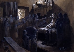 Ivan Julma ja hänen uhriensa haamut, 1800-luku tai 1900-luvun alku tekijältä Mikhail Petrovich Klodt