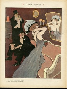 Kuvitus Miklos Vadasz (1884-1927) Le Riressa, 7.3.2008 - Vuokrasopimus - Prostituutio, Sisäinen arkkitehtuuri