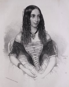 Emilia Lemoutonin muotokuva (Miklós Barabás, 1845) tekijältä Miklós Barabás