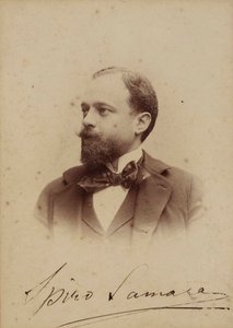 Muotokuva säveltäjä Spyridon Samarasista 1861-1917, noin 1894. tekijältä Milano . Guigoni and Bossi