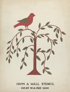 Grayn suunnittelu, Maine 1800 (nro 1): Ehdotetusta portfoliosta "Maine Wall Stencils"