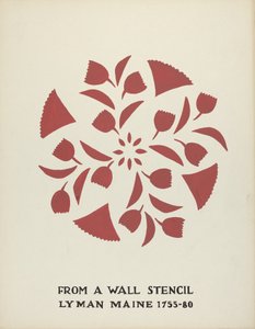 Suunnittelu Lyman, Maine 1755-1780: Ehdotetusta portfoliosta "Maine Wall Stencils"