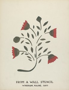 Disseny de Windham, Maine 1803: de la cartera proposada "Maine Wall Stencils" finlandès