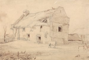 Mökki laiduntavilla hevosilla