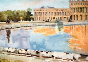 Palatsin pohjoinen siipi Parterre d