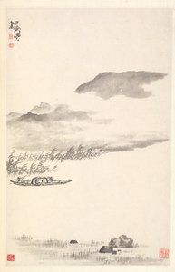 Jokimaisema, 1788. tekijältä Min Zhen