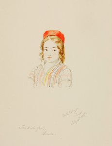 Turkkilainen tyttö, Brusa, 1845.