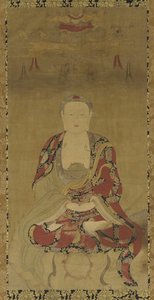 Dhyani Buddha (muste ja väri paperille)
