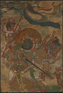 Taivaallinen kuningas Virudhaka tekijältä Ming Dynasty Chinese School