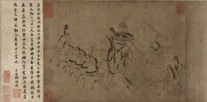 Luojoen nymfi (muste paperille)