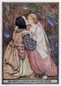 Lady Clare. Lord Tennyson (väri litho)