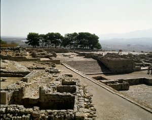 Näkymä Phaistoksen raunioista, 2700-1200 eKr tekijältä Minoan
