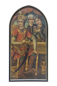 Hormizd IV Sasanin (öljy kankaalle) tekijältä Mirza Baba