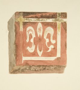 Bristolin katedraalin lattialaatta, jossa näkyy Fleur-de-Lis