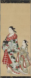 Yudokoro suunnitelma d to r luck rs dy kalju, Edo Pelliot d, 1615-1868. tekijältä Miyagawa Choki