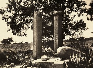 Imperiumin rakentaminen fasistisella aikakaudella: Axum jää Cohaitossa, 5.9.1936 (mv/w kuva) tekijältä Modestino Baldinetti