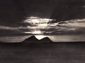 Imperiumin rakentaminen fasismin aikana: Abu Gamel -vuori, 09/05/1936 (s/w-kuva). tekijältä Modestino Baldinetti