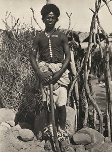 Imperiumin rakentaminen fasistisella aikakaudella: Cunama-mies, 9.5.1936 (mv/v kuva) tekijältä Modestino Baldinetti