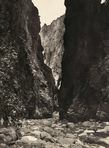 Imperiumin rakentaminen fasismin aikana: Endelin rotko, 09/05/1936 (s/w-kuva) tekijältä Modestino Baldinetti
