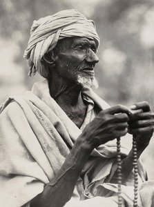 Imperiumin rakentaminen fasistisena aikana: vanha muslimipäällikkö, 09/05/1936 (s/w-kuva). tekijältä Modestino Baldinetti
