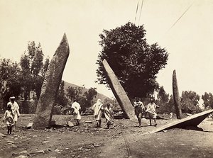 Imperiumin rakentaminen fasistisella aikakaudella: paikka, jossa aikoinaan sijaitsi Axumin obeliski, nyt siirretty Roomaan, 5.9.1936 (mv/v kuva) tekijältä Modestino Baldinetti