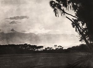 Imperiumin rakentaminen fasismin aikana: auringonlasku Gascissa, 09/05/1936 (s/w-kuva). tekijältä Modestino Baldinetti